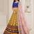 Blue Color Smart And Graceful Satin Silk Lehenga Choli For Fancy Girlie Looks