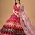 Pink Color Smart And Graceful Satin Silk Lehenga Choli For Fancy Girlie Looks