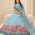 Sky Blue Color Smart And Graceful Satin Silk Lehenga Choli For Fancy Girlie Looks