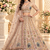 Beige Color Crystal Beads,Sequence And Zari Embroidery Work Net Lehenga Choli