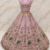 Lavender Color Crystal Beads,Sequence And Zari Embroidery Work Net Lehenga Choli
