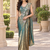 butterfly sequin work nc satin ready to wear saree with stitched blouse