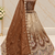 Brown Color Crystal Beads,Handwork,Stone,Thread And Sequins Work Silk_Blend Lehenga Choli