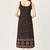 Black cotton ajrak printed sleeveless straight kurta