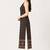 Black cotton ajrak printed sleeveless straight kurta
