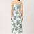 Blue cotton printed sleeveless straight kurta