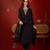 Black embroidery rayon kurta with pant and duptta