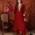 Maroon embroidery rayon kurta with pant and duptta