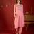 Pink embroidery muslin kurta with pant and duptta