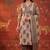 Black printed cotton kurta with pant and duptta