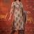 Black printed cotton kurta with pant and duptta