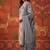 Blue printed cotton kurta with pant and duptta