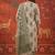 Green printed cotton kurta with pant and duptta