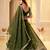 GREEN CRUNCHY SILK PARTY WEAR EMBROIDERY LEHNGHA CHOLI 