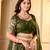 GREEN CRUNCHY SILK PARTY WEAR EMBROIDERY LEHNGHA CHOLI 