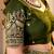 GREEN CRUNCHY SILK PARTY WEAR EMBROIDERY LEHNGHA CHOLI 