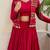 Red Shrug Navratri Lehenga Choli