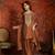 Rust color beautiful ceremonial heavy embroidered ceremonial salwar kameez