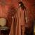 Rust color beautiful ceremonial heavy embroidered ceremonial salwar kameez