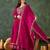 Pink color vichitra silk fabric smart and girlie ethnic kurta set