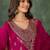 Pink color vichitra silk fabric smart and girlie ethnic kurta set