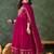Pink color vichitra silk fabric smart and girlie ethnic kurta set