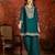 Rama color beautiful ceremonial heavy embroidered ceremonial salwar kameez