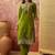 Mahendi color rayon fabric smart and girlie ethnic kurta set