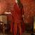 Rust color beautiful ceremonial heavy embroidered ceremonial salwar kameez