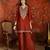 Rust color beautiful ceremonial heavy embroidered ceremonial salwar kameez