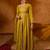 Mustard color viscose silk fabric smart and girlie ethnic kurta set