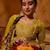 Mustard color viscose silk fabric smart and girlie ethnic kurta set