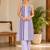 Lightpeach cotton sleeveless striped co-ord set for women