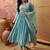 Sky blue color silk   fabric smart and girlie ethnic kurta set