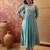 Sky blue color silk   fabric smart and girlie ethnic kurta set