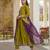 Olive color vichitra silk fabric smart and girlie ethnic kurta set