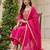 Pink color silk fabric designer embroidery work graceful partywear attire for girls