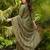 Mahendi color gold silk fabric designer embroidery work graceful partywear attire for girls
