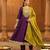 Wine color vichitra silk fabric designer embroidery work graceful partywear attire for girls