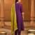 Wine color vichitra silk fabric designer embroidery work graceful partywear attire for girls