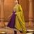 Wine color vichitra silk fabric designer embroidery work graceful partywear attire for girls