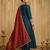 Teal color vichitra silk fabric designer embroidery work graceful partywear attire for girls