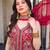 Gajri color georgette fabric designer embroidery work graceful partywear attire for girls