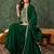 Green color smart vichitra fabric designer embroidered festive special salwar kameez