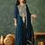 Blue color smart vichitra fabric designer embroidered festive special salwar kameez