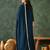 Blue color smart vichitra fabric designer embroidered festive special salwar kameez