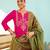 Pink color smart silk slub fabric designer embroidered festive special salwar kameez