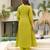 Lemon color smart chinon fabric designer embroidered festive special salwar kameez