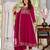 Burgundy color smart graceful kurta set for trendy girlie looks