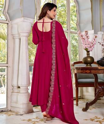 Burgundy color smart graceful kurta set for trendy girlie looks 2